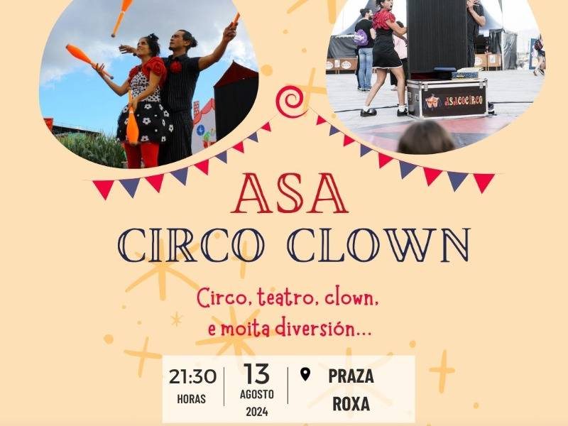 ASA circo clown en Lobios